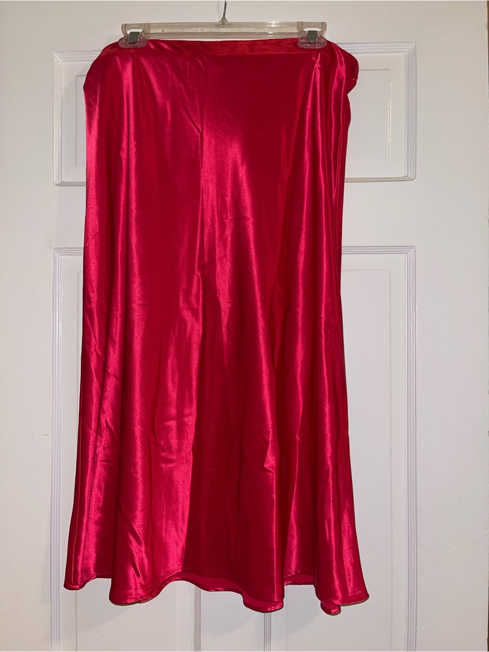Rachel Zoe pink Satin Midi Skirt